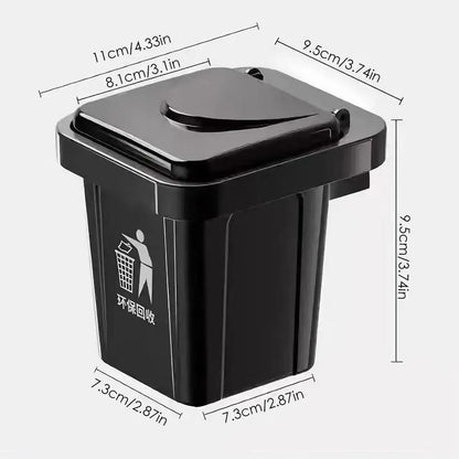 Stainless Steel Wall-Mounted Ashtray with Lid