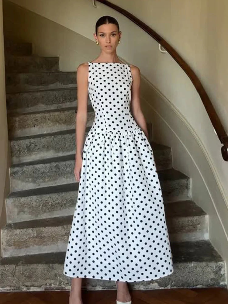 Polka Dot Long Dress