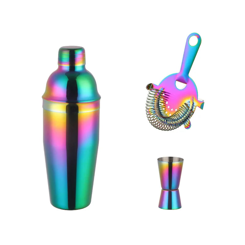 Stainless Steel Rainbow Boston Cocktail Set
