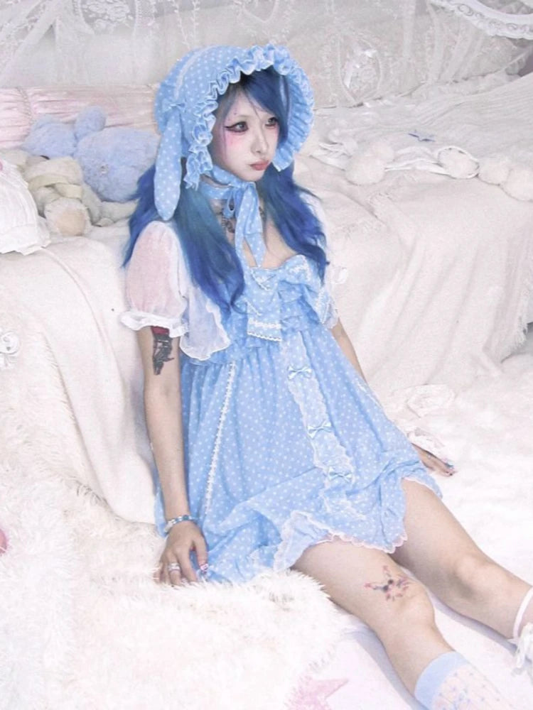Conjunto de Vestido de Lunares