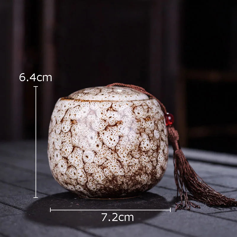 Painted Tea Canister