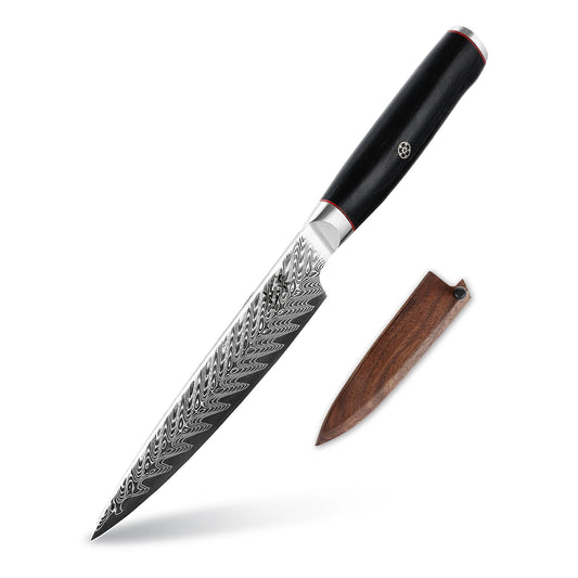 73-Layer VG10 Forged 6 inch Damascus Utility Knife
