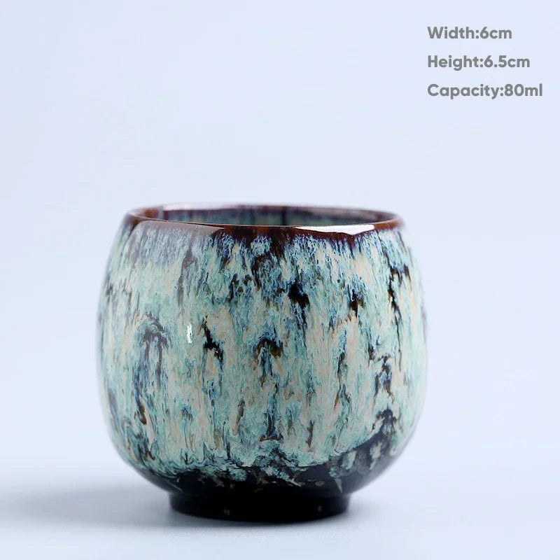Kiln Change China Ceramic Tea Cup