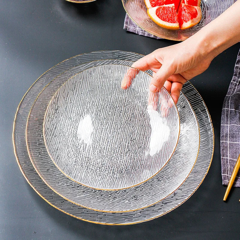 Japanese-style Horizontal Glass Plate