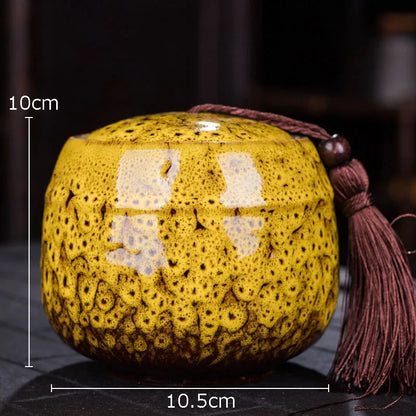 Painted Tea Canister