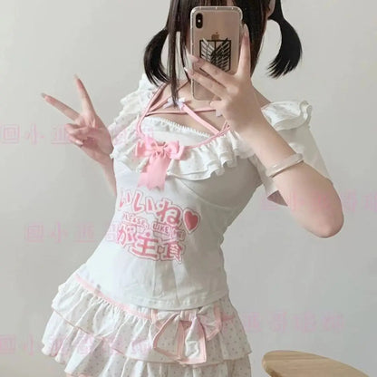 Bow Pleated Skirt