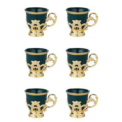 Golden Border Turkish Coffee Cups