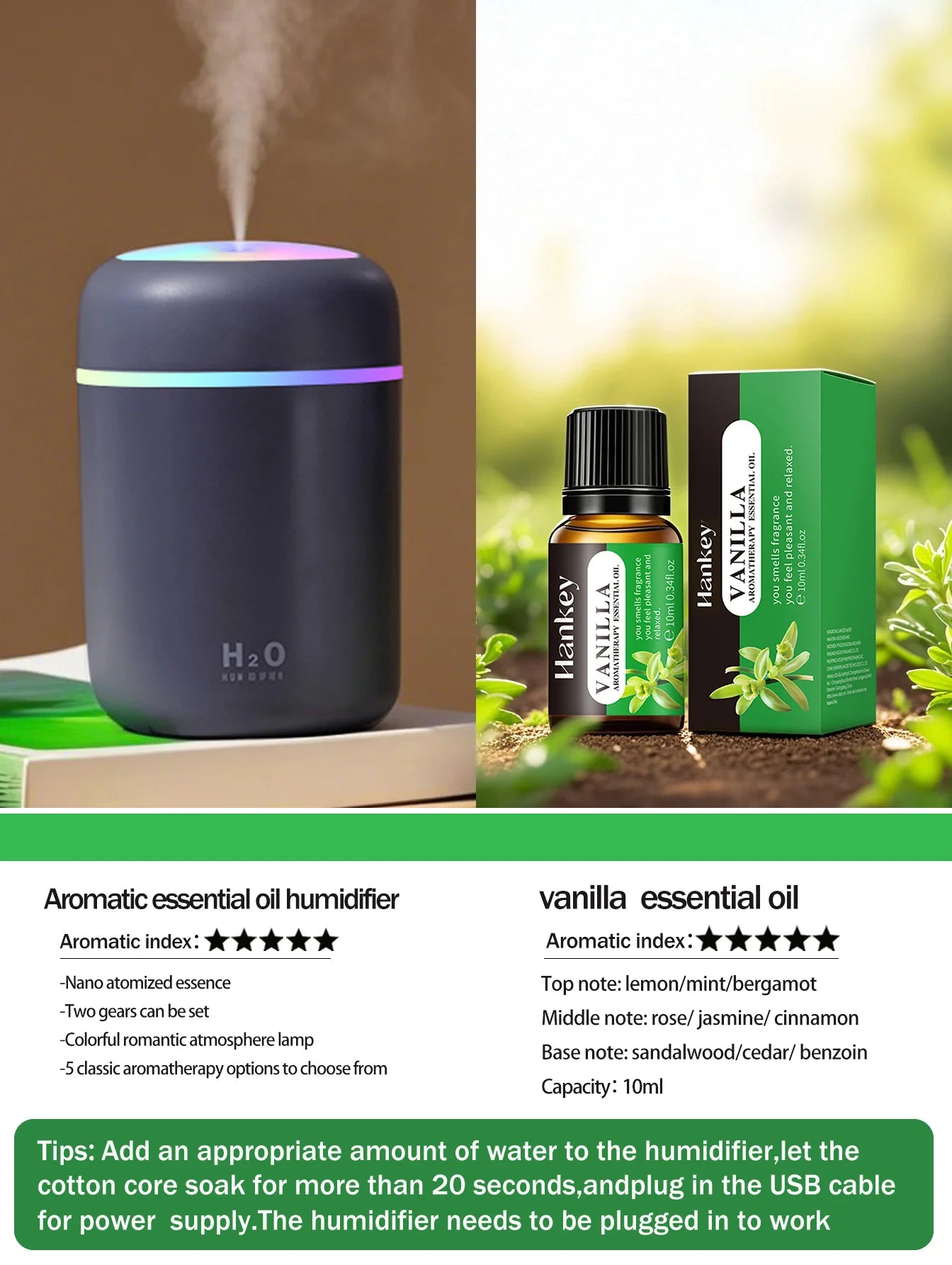 Difusor de aromaterapia de 300 ml