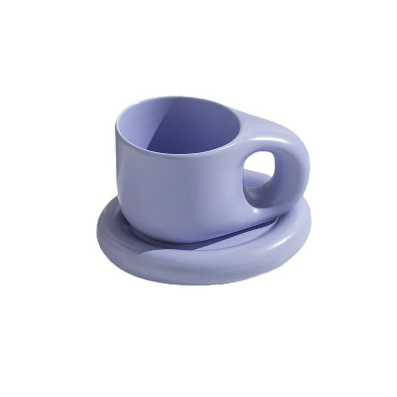Ceramic Mug with Saucer