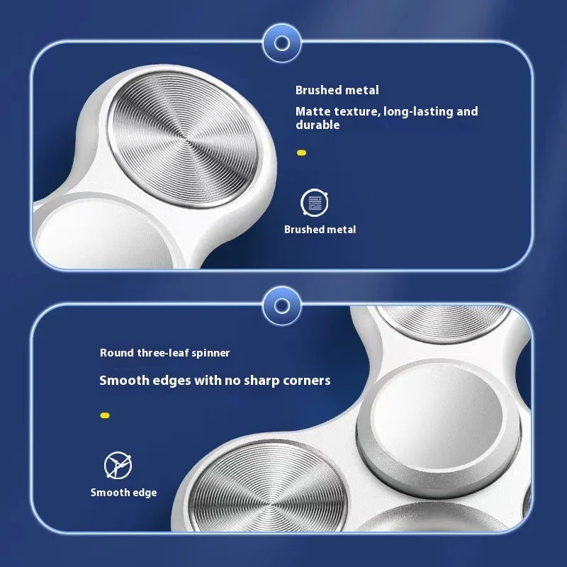Aluminum Alloy Three-Leaf Fidget Spinner