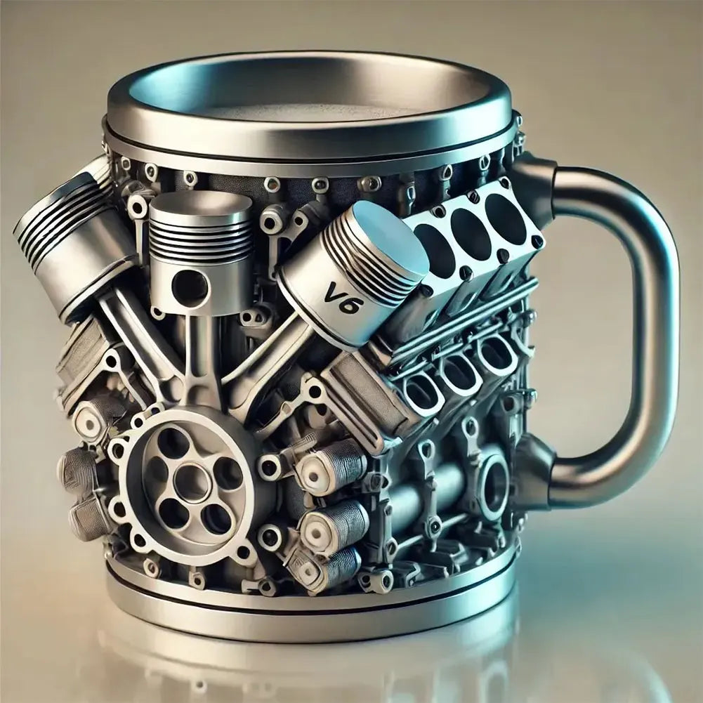 3D Unique Car Engine Coffee Cup
