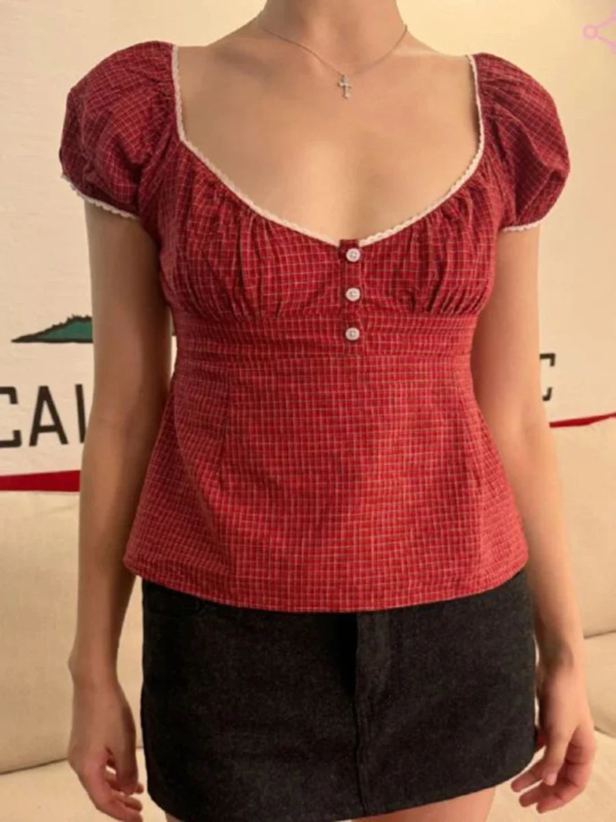 Plaid Slim T-shirt