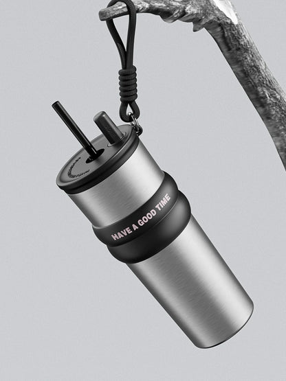 Thermos Bottle Straw Cup