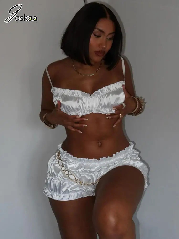 Conjunto plisado de dos piezas