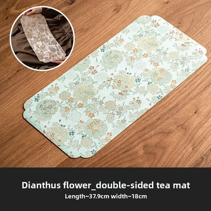 Dianthus Flower Double-sided Small Tea Mat
