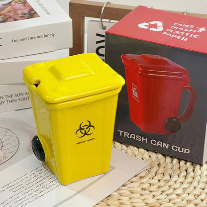 Trash Can Ceramic Mug
