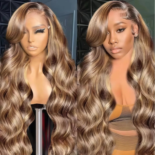Glueless Highlight HD Lace Frontal Wig