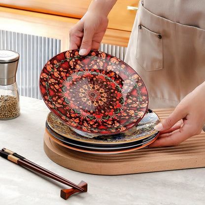 Bohemia ceramic large plate set