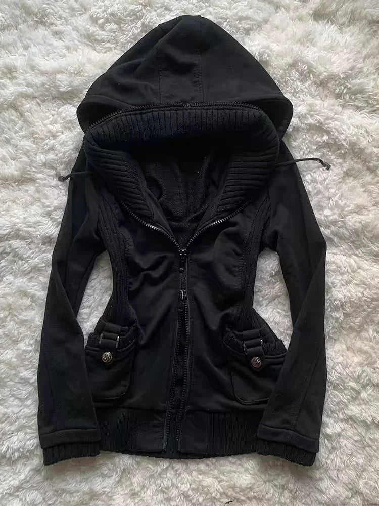 fur hooded jacket