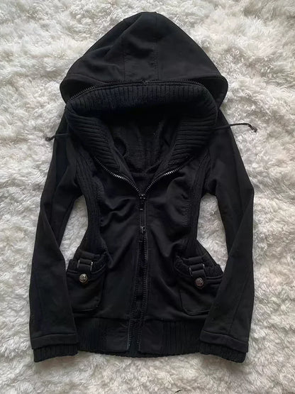 fur hooded jacket