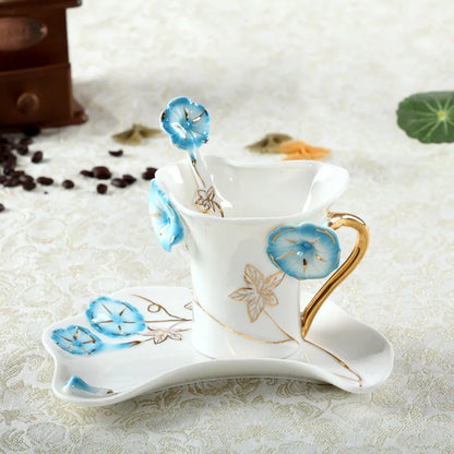 Peacock Cup and Saucer