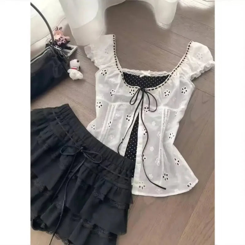 Camisa de dos piezas simulada