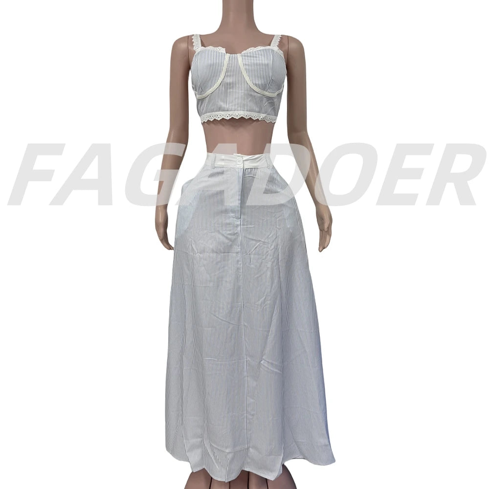 Conjunto de 2 piezas con retales de encaje