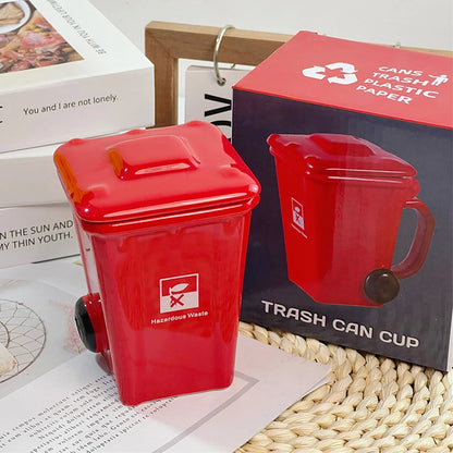 Trash Can Ceramic Mug