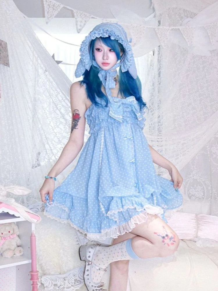 Conjunto de Vestido de Lunares