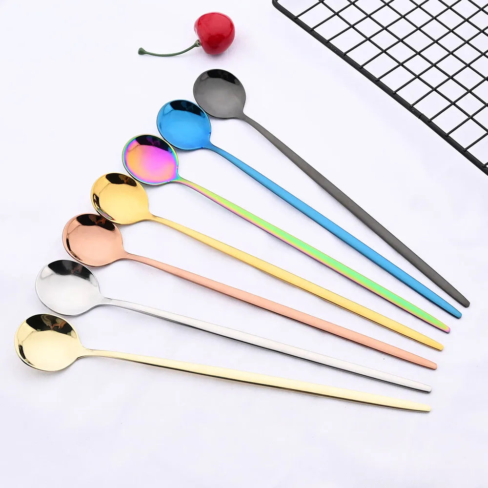 6Pcs Coffee Stirring Spoon Cutlery Set