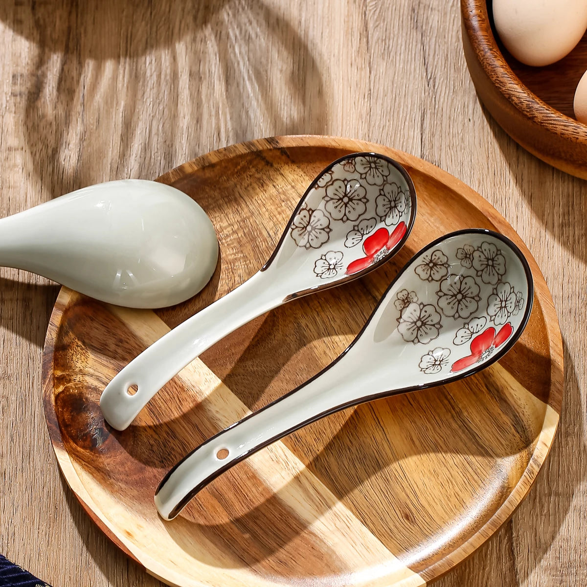 4Pcs Ceramic Spoon