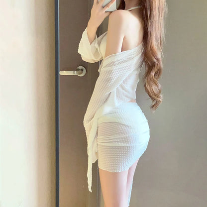 Long Sleeve Knit Bikini