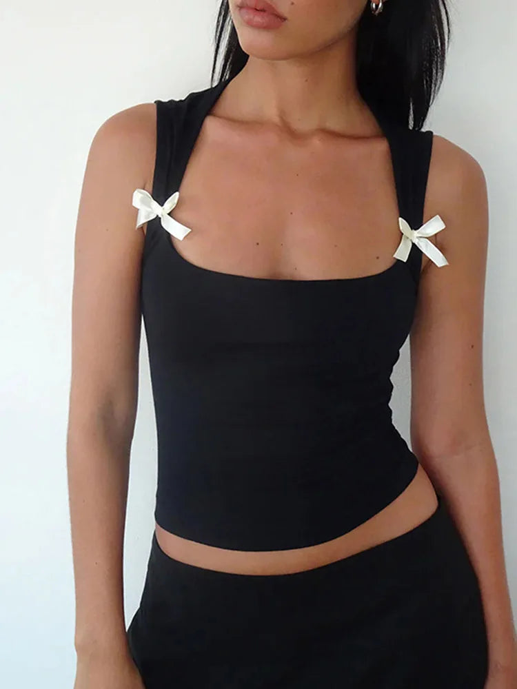 Bow Tie-Up Tank Top