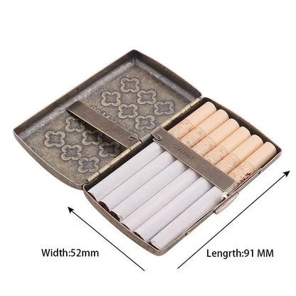 Cigarette Case Smoking with Two Clip
