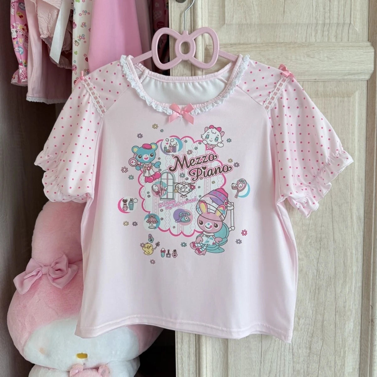 Sweet Kawaii Print Blouse