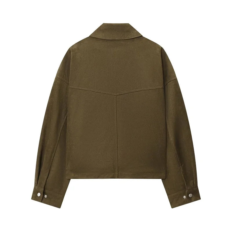 MUJER Chaquetas bomber de piel sintética para mujer, chaquetas de béisbol oversized para mujer, abrigos con cremallera, chaqueta de entretiempo para mujer, ropa de abrigo