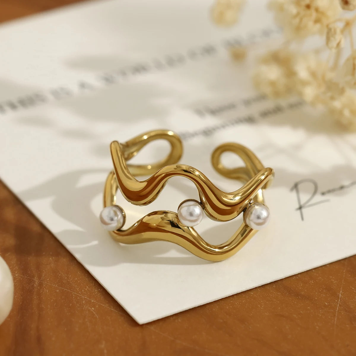 Irregular Stainless Steel Ring