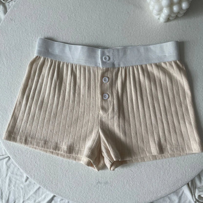 Floral Eyelet Cotton Boy Shorts