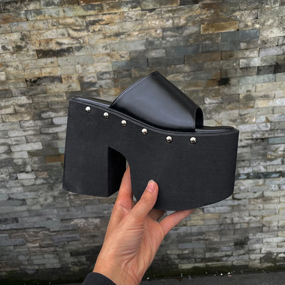 Thick-soled Wedge Heel Sandals