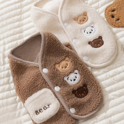 Three Little Bears Embroidered Waistcoat