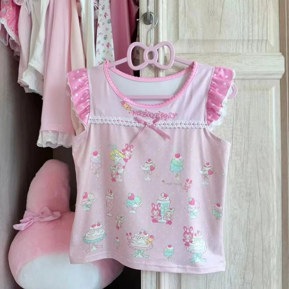 Sweet Kawaii Print Blouse