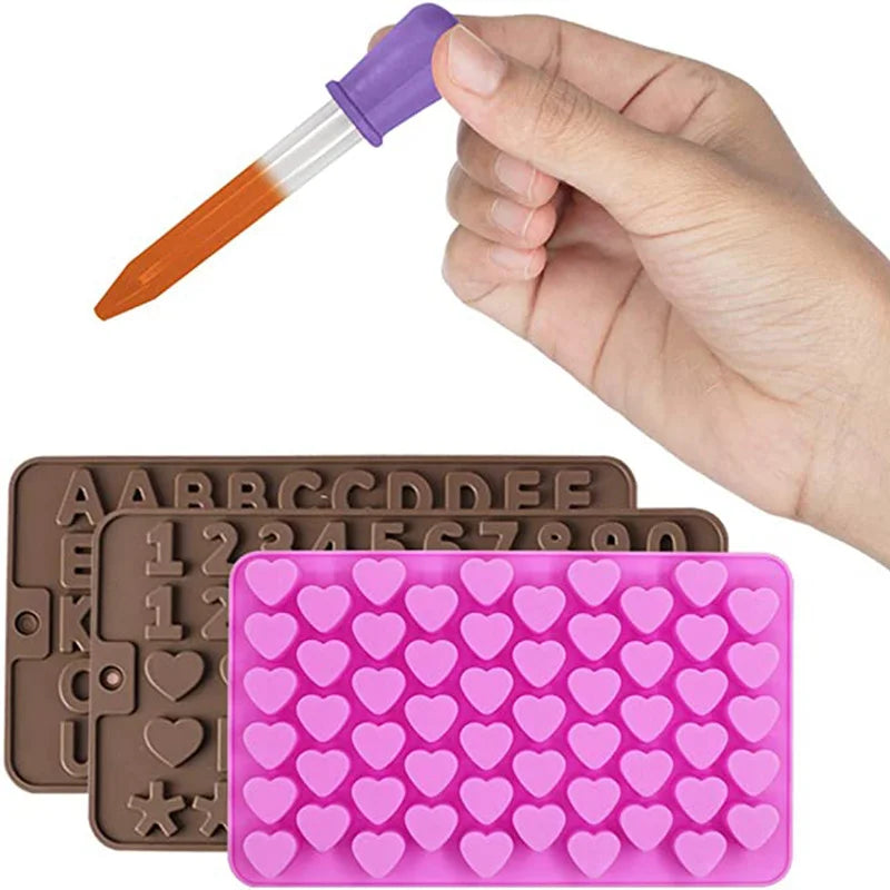 Multicavity Heart Chocolate Silicone Mold