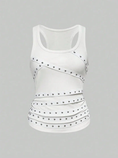 Studded Rivet Tank Top