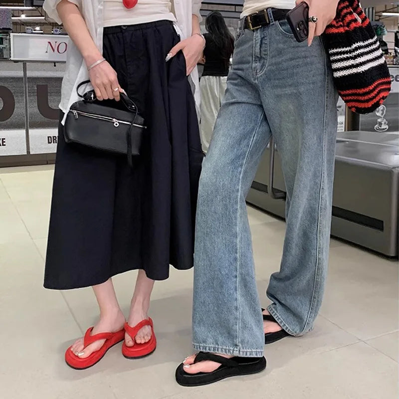 chanclas de mujer de colores caramelo, nuevo diseño, cómodas, para playa, zapatos deslizantes, sandalias de plataforma para mujer, de verano, para exterior, tipo jandal