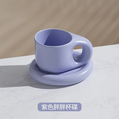 Ceramic Mug with Saucer
