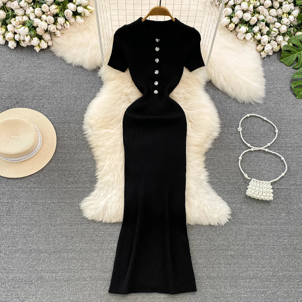 Polo Knitted Long Dress