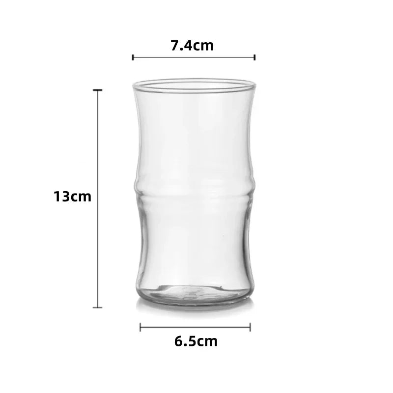 Bamboo Knot Glass Transparent Mug