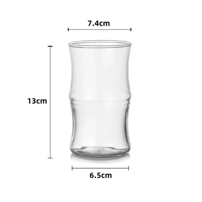 Bamboo Knot Glass Transparent Mug