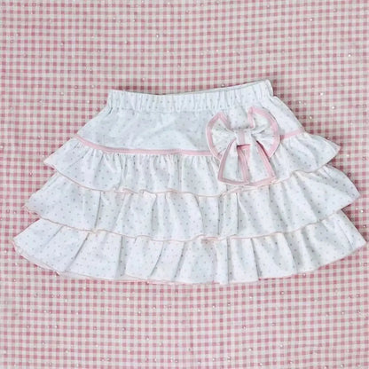 Bow Pleated Skirt