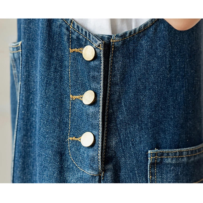 Strap Denim Dress